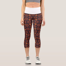 Leggings Capri Enrejado de estrellas sazonadas