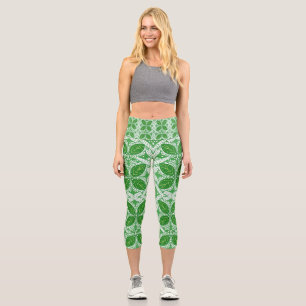 Leggings Capri Ensueño de hoja de encaje