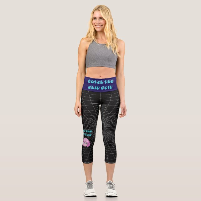LEGGINGS CAPRI ENTRA EN EL VACÍO DE LA CUADRÍCULA (Anverso)
