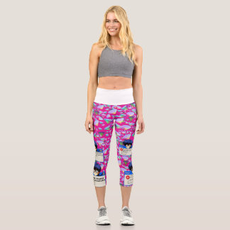 Leggings Capri Error del sistema: Estética Retro Nerd