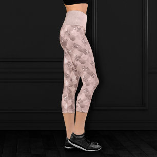 Leggings Capri Escala de Mermaid Posh   Dusty Terracotta Peach Sh