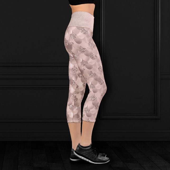 Leggings Capri Escala de Mermaid Posh | Dusty Terracotta Peach Sh (Subido por el creador)