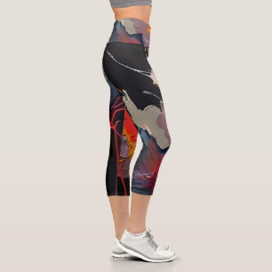 Leggings Capri Esencia del jardín I – Expresión nocturna