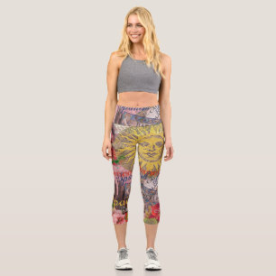 Leggings Capri España Sunshine español Travel Art