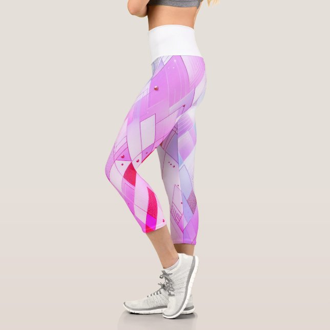 Leggings Capri Espectra de triángulo deslumbrante (Izquierda)