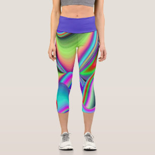 Leggings Capri Espíritu de la brisa de verano , Resumen del arte