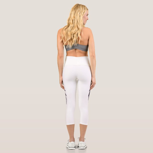 Leggings Capri Espíritu que crece águila de cristal (Reverso)