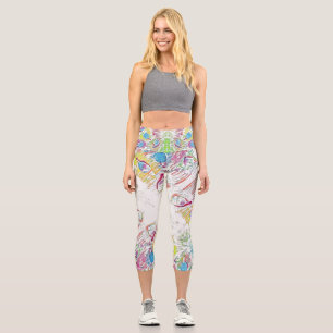 Leggings Capri Está lloviendo palas y bisutería.
