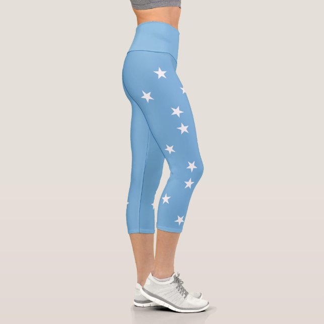 Leggings Capri Estados Federados de Micronesia Bandera (Derecha)