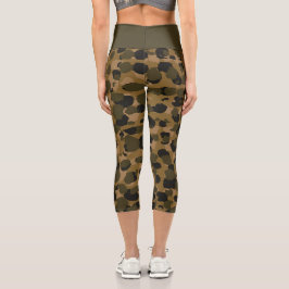 Leggings Capri Estampado de camuflaje animal