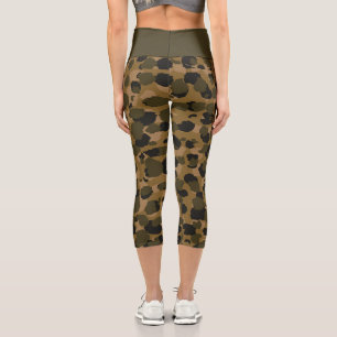 Leggings Capri Estampado de camuflaje animal
