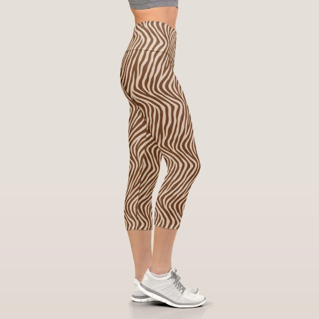 Leggings Capri Estampado de cebra  (Derecha)