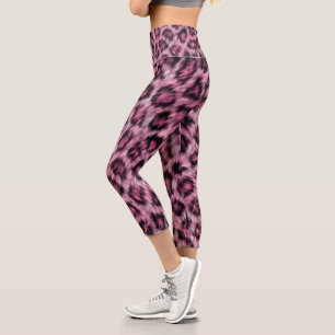 Leggings Capri Estampado divertido de piel de animal de leopardo