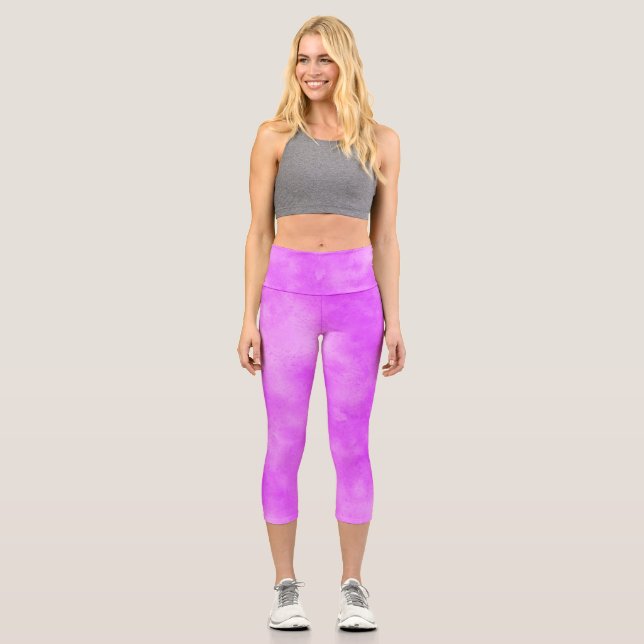 Leggings Capri Estilo Storm efecto de nube Purple (Anverso)