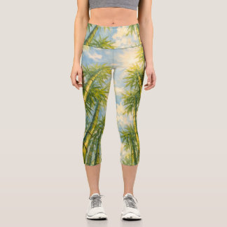 Leggings Capri Estiramiento de bambú