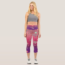 Leggings Capri Estrella de Twinkling Alta Waike Capris