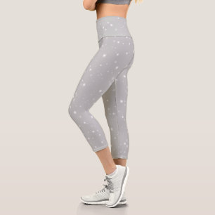 Leggings Capri Estrella plateada gris Starlight