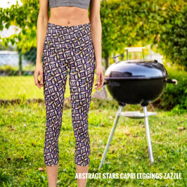 Leggings Capri Estrellas abstractas