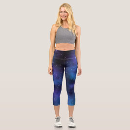 Leggings Capri Estrellas de nebula espacial
