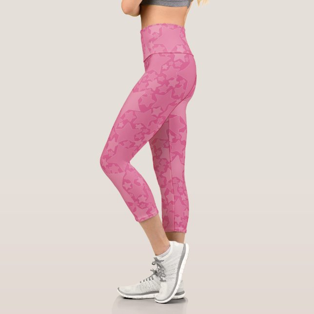 Leggings Capri Estrellas, estrellas, estrellas - rosa (Izquierda)