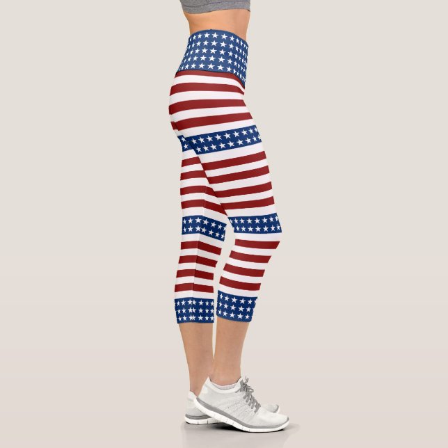 Leggings Capri Estrellas y rayas de Estados Unidos (Derecha)