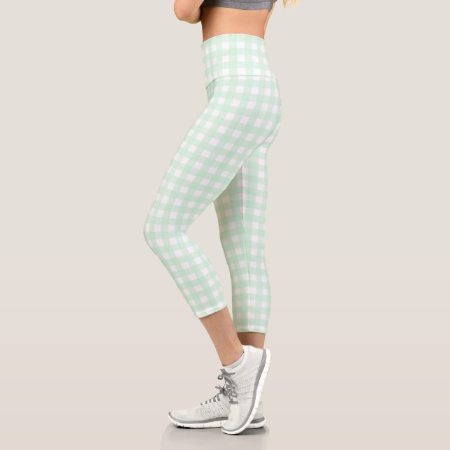 Leggings Capri F&L Green Gingham (Izquierda)