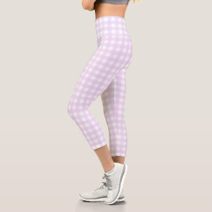 Leggings Capri F & L Purple Gingham