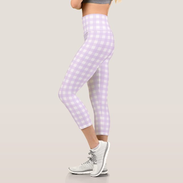 Leggings Capri F & L Purple Gingham (Izquierda)