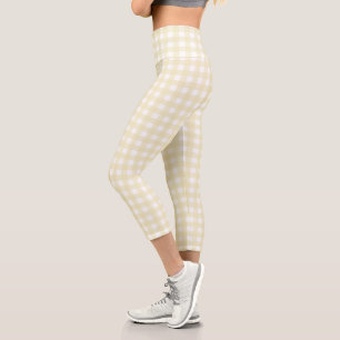 Leggings Capri F & L Yellow Gingham