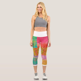 Leggings Capri Fabuloso diseño azteca