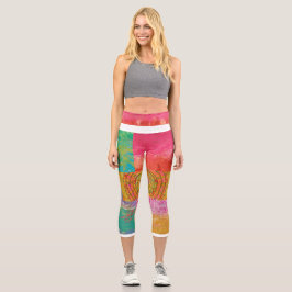 Leggings Capri Fabuloso diseño azteca2