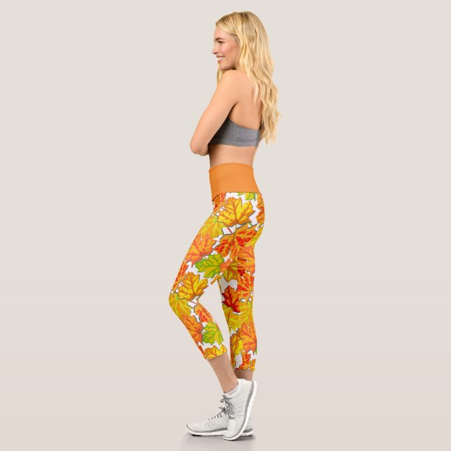 LEGGINGS CAPRI FALL AUTUMN IMPRIMIR JARDÍN DE JUEGOS DE YOGA CAPR (Izquierda)
