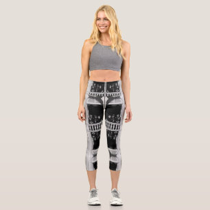 Leggings Capri Familia principesca de Mónaco vintage en balcón de