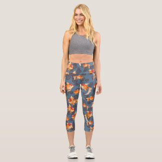 Leggings Capri Fancy Oranda Goldfish