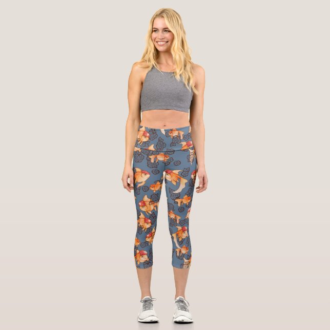Leggings Capri Fancy Oranda Goldfish (Anverso)