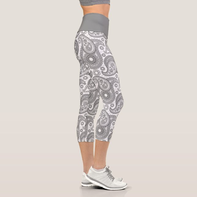 Leggings Capri Fancy Paisley Capris (Derecha)