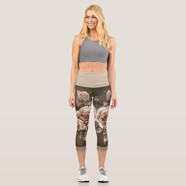Leggings Capri Fantasía floral Capris (Anverso)
