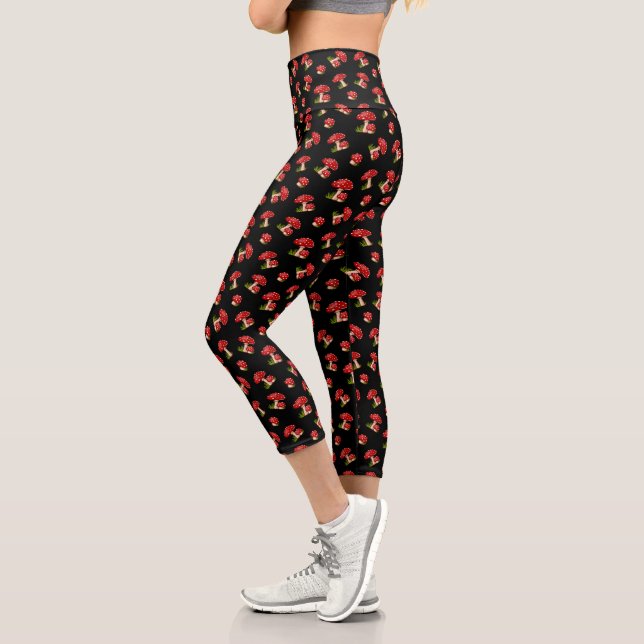Leggings Capri Fantasía Magical Roja Spot Mushroom (Izquierda)