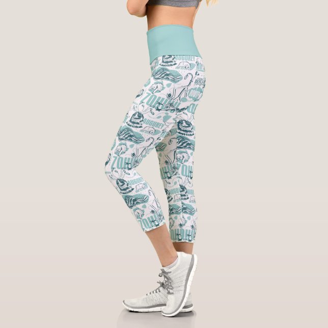Leggings Capri Fantastic Beasts Blue Pattern (Izquierda)