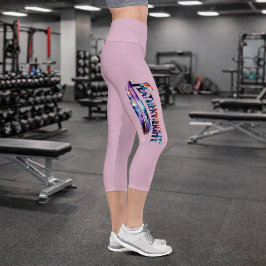 Leggings Capri Featherweight Feather -MMA Kick Boxing- Gym Lover