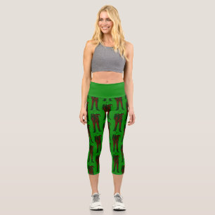 Leggings Capri feos navidades frankenstein spookmas creepmas