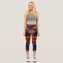 Leggings Capri Festival de Calabaza Encantado