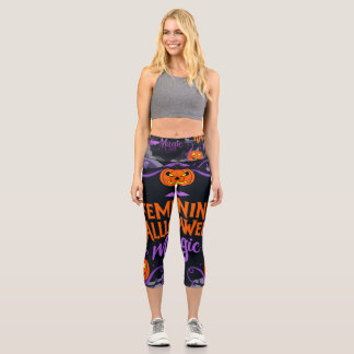 Leggings Capri Festival de Calabaza Encantado