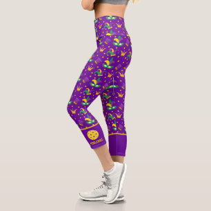 Leggings Capri Festividad del Festival Mardi Gras Carnaval Person