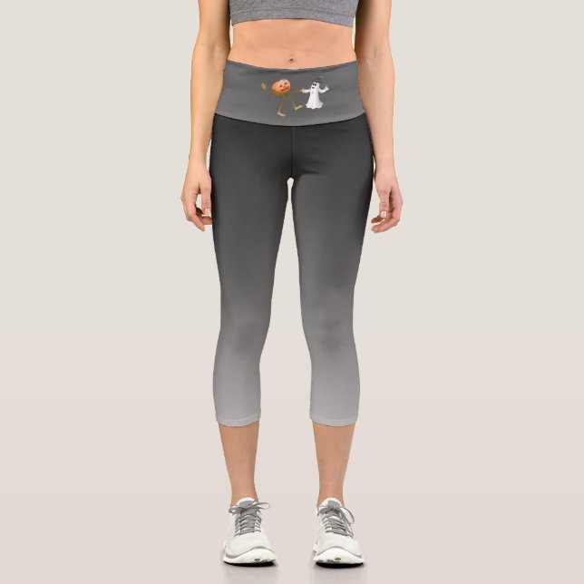 Leggings Capri Fiesta de disfraces de Halloween (Anverso)