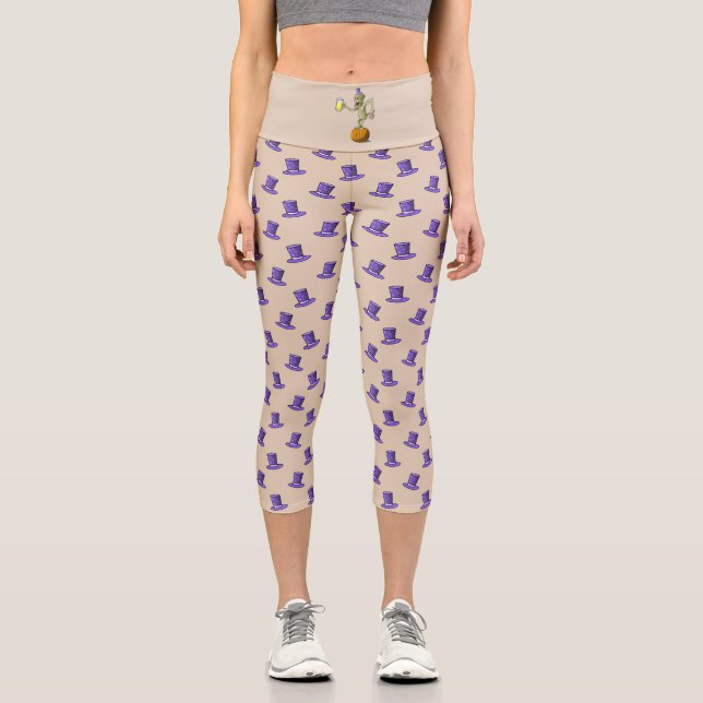 Leggings Capri Fiesta de Halloween de Cheer Ghouls (Anverso)