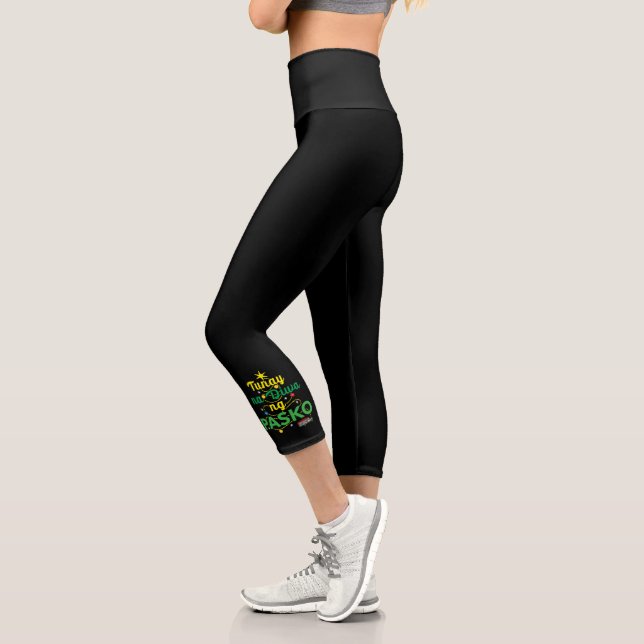 Leggings Capri Filipinas tagalo espíritu de Navidades (Izquierda)