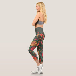 Leggings Capri flor