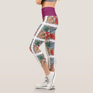 Leggings Capri flor