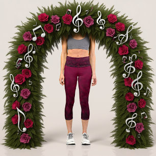 Leggings Capri Flor Aplastada